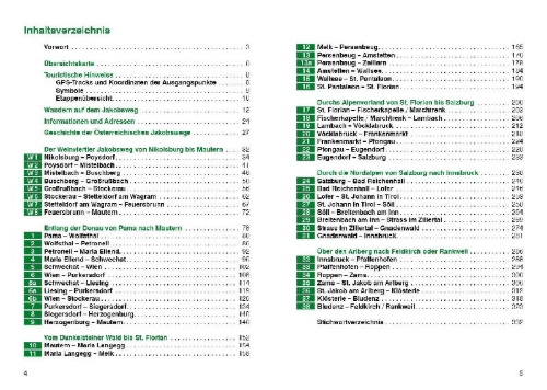 Buchcover und Innenansicht für das Buch: Jakobswege Österreich