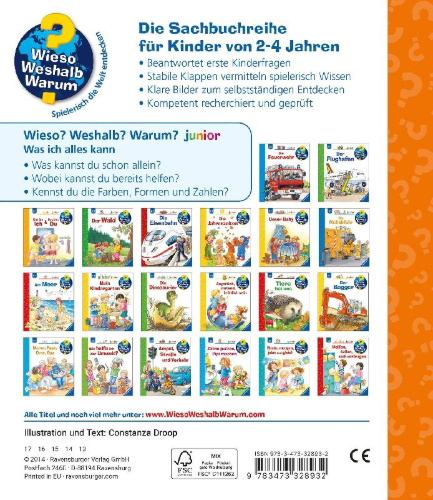 Buchcover und Innenansicht für das Buch: Wieso? Weshalb? Warum? junior, Band 14: Was ich alles kann