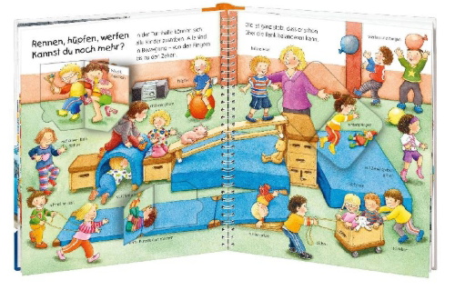 Buchcover und Innenansicht für das Buch: Wieso? Weshalb? Warum? junior, Band 14: Was ich alles kann