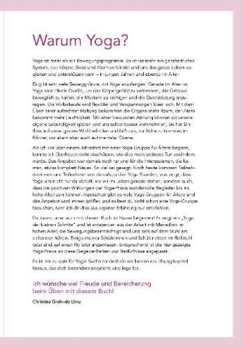 Buchcover und Innenansicht für das Buch: Yoga auf dem Stuhl für Senioren