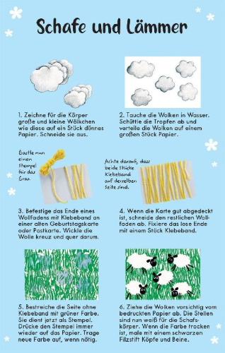 Buchcover und Innenansicht für das Buch: 50 Karten: Kreative Bastelideen für Ostern