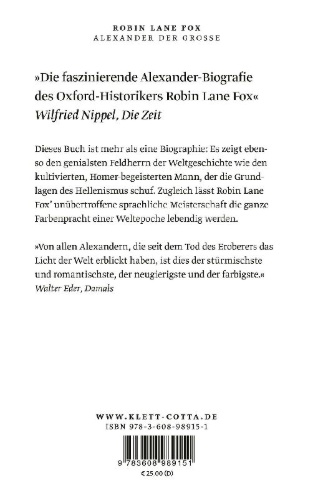 Buchcover und Innenansicht für das Buch: Alexander the Great