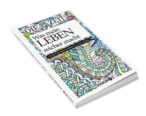 Buchcover und Innenansicht für das Buch: Die Zeit. Was mein Leben reicher macht