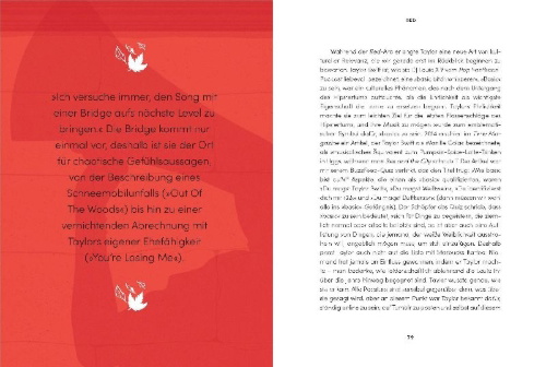 Buchcover und Innenansicht für das Buch: Into the Taylor-Verse. Taylor Swift's Songwriting Journey.