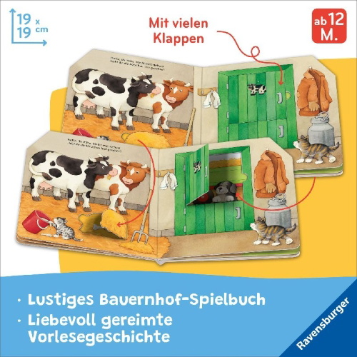Buchcover und Innenansicht für das Buch: Unterwegs auf dem Bauernhof
