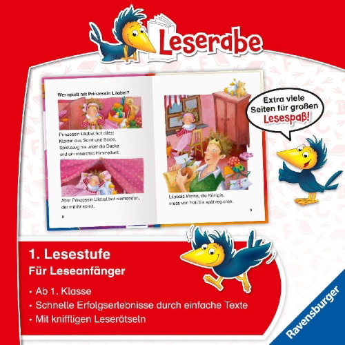 Buchcover und Innenansicht für das Buch: Erstlesegeschichten für Mädchen in der 1. Klasse - Leserabe 1. Klasse - Erstlesebuch für Kinder ab 6 Jahren