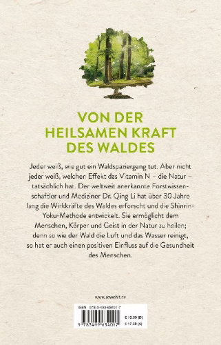 Buchcover und Innenansicht für das Buch: Shinrin-Yoku: The Art and Science of Forest Bathing