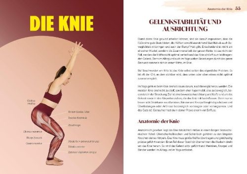 Buchcover und Innenansicht für das Buch: Easy Yoga-Anatomie