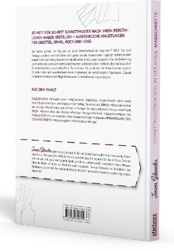 Buchcover und Innenansicht für das Buch: Schnittkonstruktion in der Mode - Maßschnitte