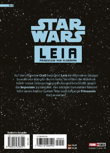 Buchcover und Innenansicht für das Buch: Star Wars - Leia, Prinzessin von Alderaan (Manga) 02