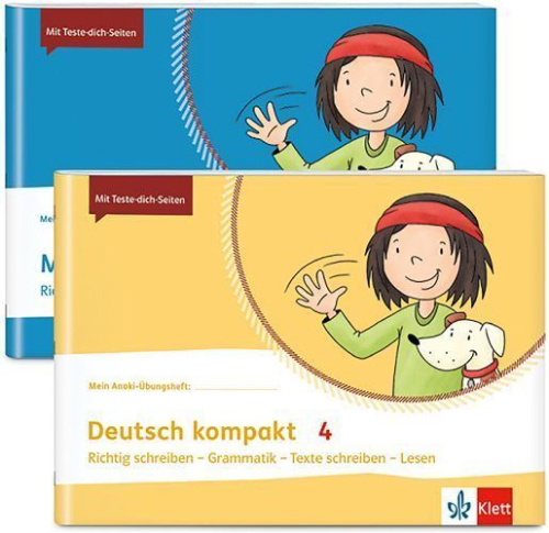 Buchcover und Innenansicht für das Buch: Mathe + Deutsch kompakt 4