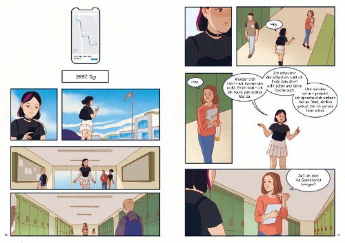 Buchcover und Innenansicht für das Buch: Every Day -- The Graphic Novel