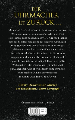 Buchcover und Innenansicht für das Buch: The Watchmaker's Hand