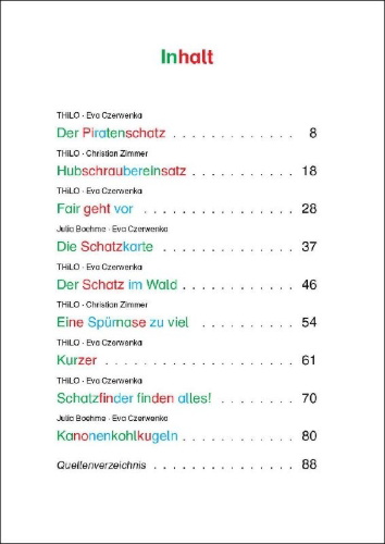 Buchcover und Innenansicht für das Buch: Die schönsten Silbengeschichten für Jungs zum ersten Selberlesen