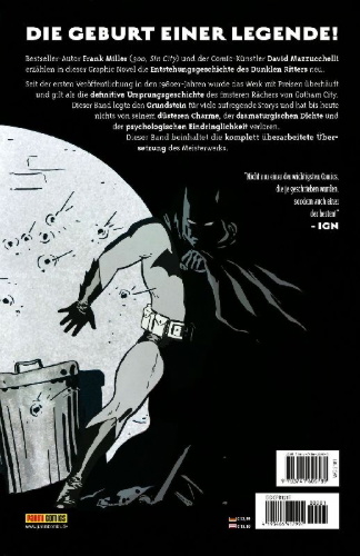 Buchcover und Innenansicht für das Buch: Batman: Das erste Jahr (Neuausgabe)