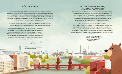 Buchcover und Innenansicht für das Buch: Berlin für kleine Entdecker