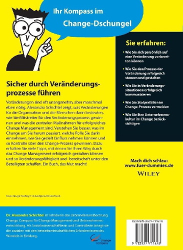 Buchcover und Innenansicht für das Buch: Change Management für Dummies