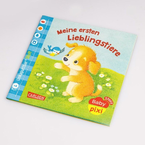 Buchcover und Innenansicht für das Buch: Baby Pixi (unkaputtbar) 164: Baby Pixi Stoff: Meine ersten Lieblingstiere