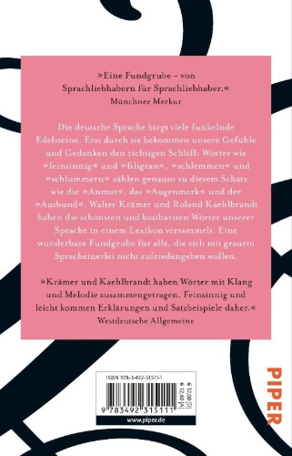 Buchcover und Innenansicht für das Buch: Lexikon der schönen Wörter