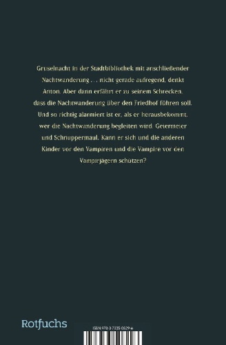 Buchcover und Innenansicht für das Buch: Der kleine Vampir und die Gruselnacht