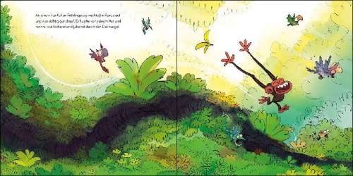 Buchcover und Innenansicht für das Buch: Grumpy Monkey Spring Fever