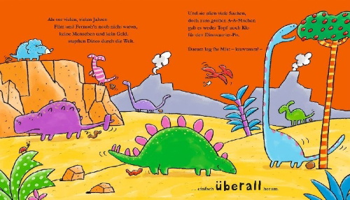 Buchcover und Innenansicht für das Buch: Dinosaur Poo!