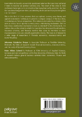 Buchcover und Innenansicht für das Buch: Optimal Currency Areas and the Euro, Volume III