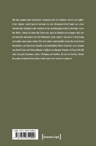 Buchcover und Innenansicht für das Buch: Sich selbst vergleichen