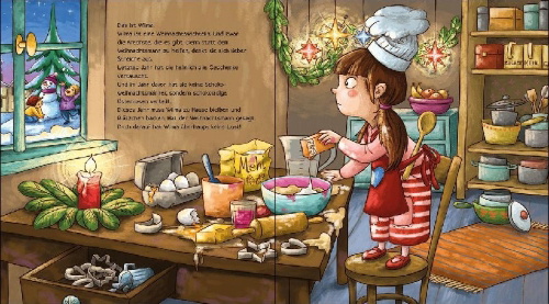 Buchcover und Innenansicht für das Buch: Meine schönsten Weihnachtsgeschichten zum Kuscheln