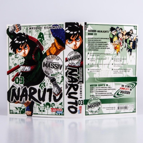 Buchcover und Innenansicht für das Buch: NARUTO Massiv 3
