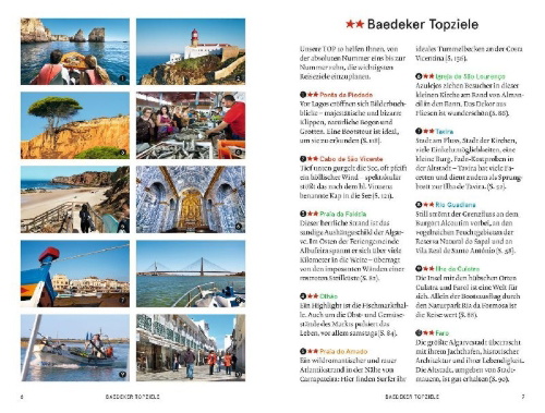 Buchcover und Innenansicht für das Buch: Baedeker SMART Reiseführer Algarve