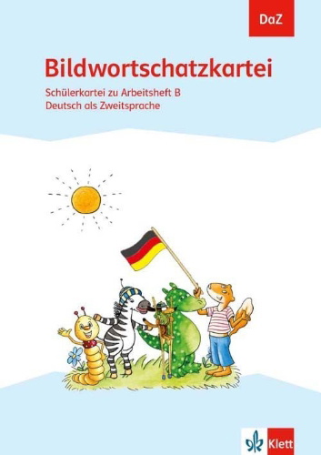 Buchcover und Innenansicht für das Buch: DaZ - Bildwortschatzkartei. Schülerkartei zu Arbeitsheft B Deutsch als Zweitsprache