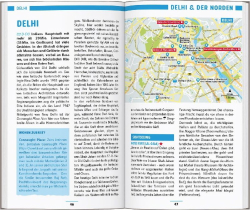 Buchcover und Innenansicht für das Buch: MARCO POLO Reiseführer Indien