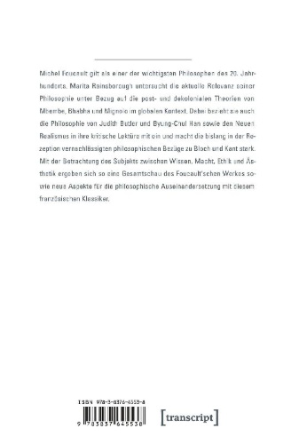 Buchcover und Innenansicht für das Buch: Foucault heute