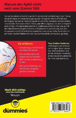 Buchcover und Innenansicht für das Buch: Genetik kompakt für Dummies
