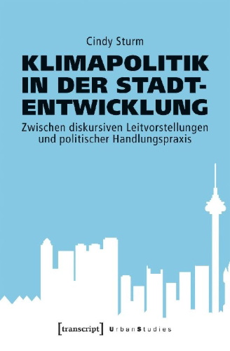 Buchcover und Innenansicht für das Buch: Klimapolitik in der Stadtentwicklung