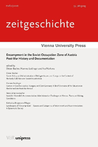 Buchcover und Innenansicht für das Buch: Encampment in the Soviet Occupation Zone of Austria