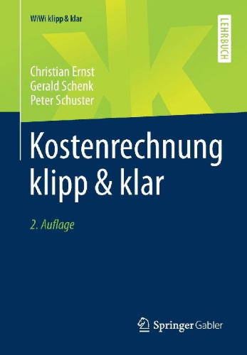Buchcover und Innenansicht für das Buch: Kostenrechnung klipp & klar