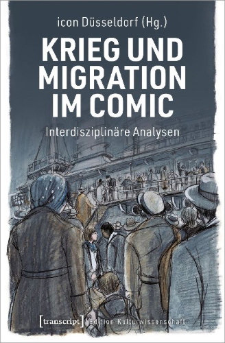 Buchcover und Innenansicht für das Buch: Krieg und Migration im Comic