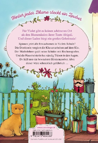Buchcover und Innenansicht für das Buch: Der magische Blumenladen, Band 9: Der gefährliche Schulzauber