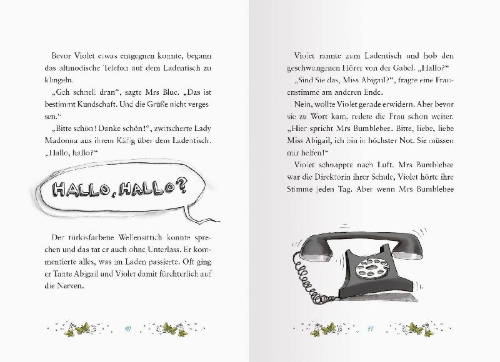 Buchcover und Innenansicht für das Buch: Der magische Blumenladen, Band 9: Der gefährliche Schulzauber