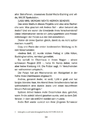 Buchcover und Innenansicht für das Buch: A Good Girl's Guide to Murder