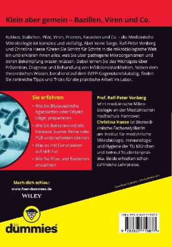 Buchcover und Innenansicht für das Buch: Medizinische Mikrobiologie für Dummies