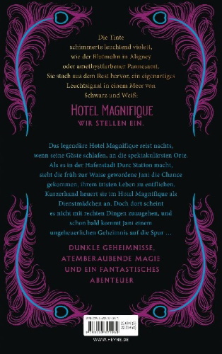 Buchcover und Innenansicht für das Buch: Hotel Magnifique