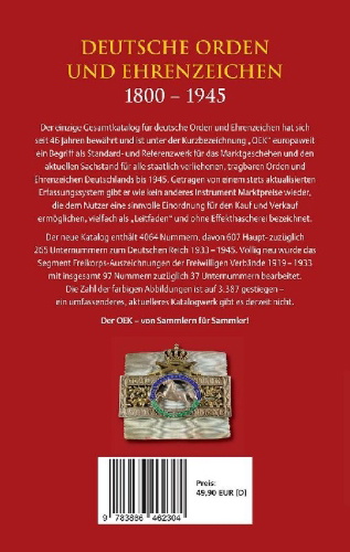 Buchcover und Innenansicht für das Buch: Deutsche Orden und Ehrenzeichen 1800 - 1945