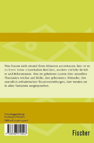 Buchcover und Innenansicht für das Buch: Die sexuellen Phantasien der Frauen