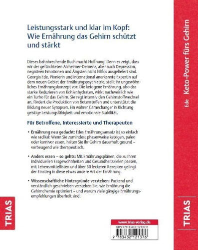 Buchcover und Innenansicht für das Buch: Keto-Power fürs Gehirn