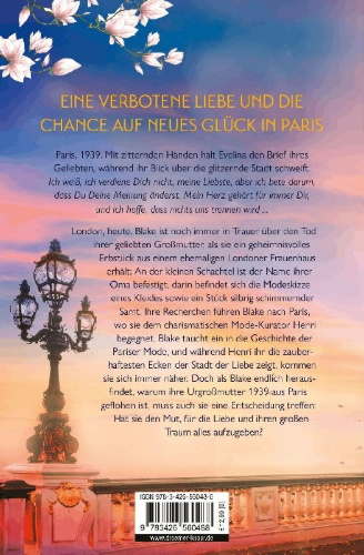 Buchcover und Innenansicht für das Buch: The Paris Daughter