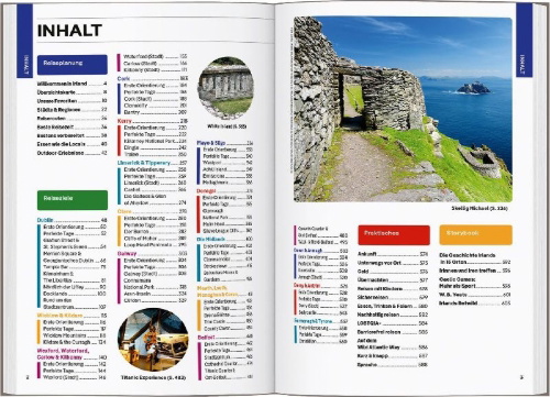 Buchcover und Innenansicht für das Buch: LONELY PLANET Reiseführer Irland