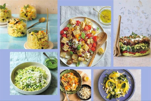 Buchcover und Innenansicht für das Buch: Grill-Salate